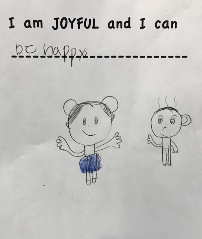 Creative drawing by child