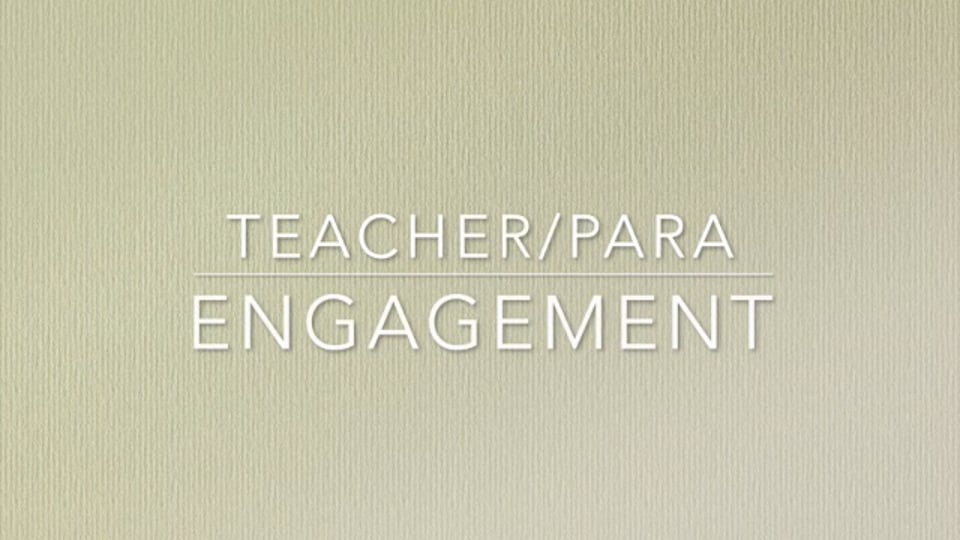 Video poster for Teacher Engagement