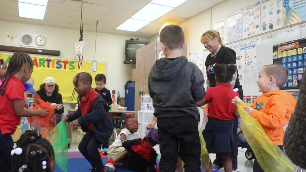 Students engaged in a class at William Hart Elementary