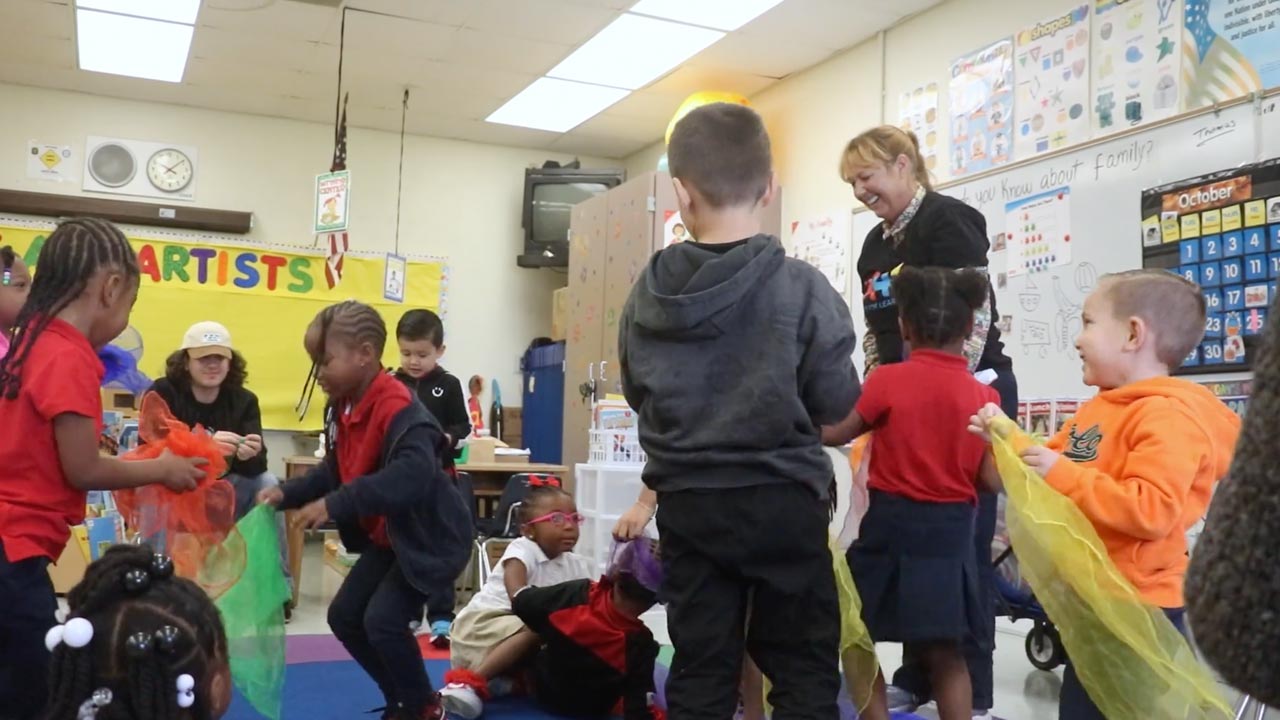 Students engaged in a class at William Hart Elementary